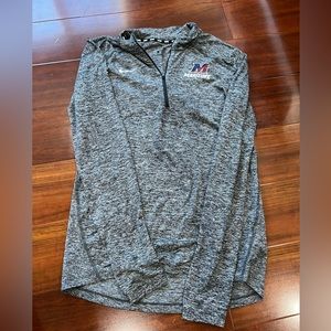 SUNY Maritime nike quarter zip grey